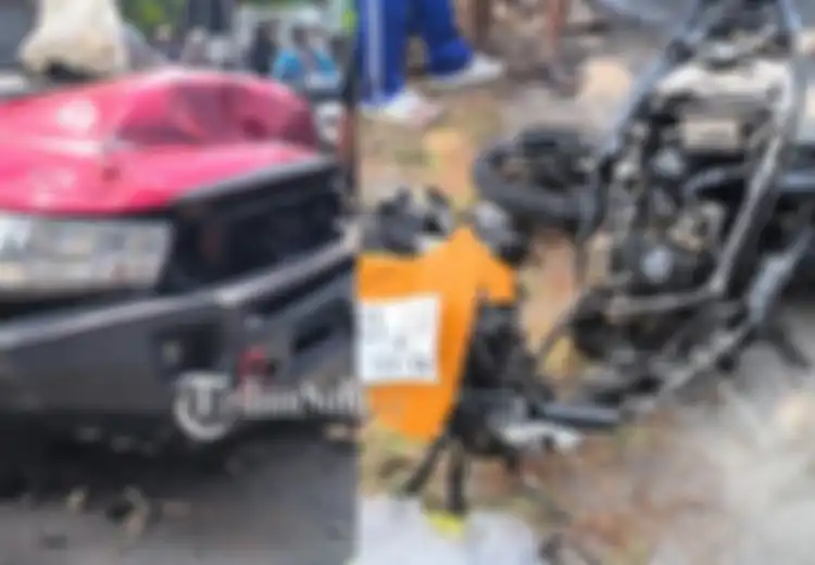 Honda BeAT Bodi Terkuliti di Klaten, Petaka Duel Keras Vs Hilux Berujung Duka