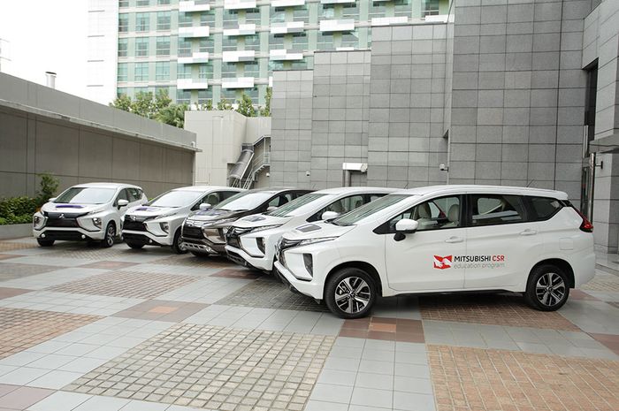 Lima unit Mitsubishi Xpander yang dijadikan donasi