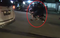 Video: Ternyata Begal! Pengendara Yamaha V-ixion  Coba Kabur Dari Razia Hingga Tabrak Kapolsek Hingga Terpental