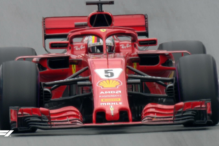 Sebastian Vettel di GP F1 Austria 2018