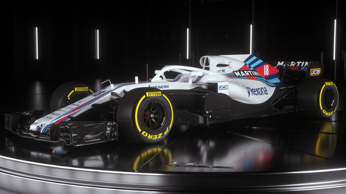 Mobil baru tim Williams, FW41, yang digunakan untuk Formula 1 2018