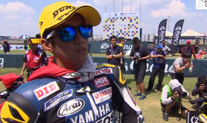 Wahyu Aji Trilaksana menang race 2 UB150 ARRC Thailand