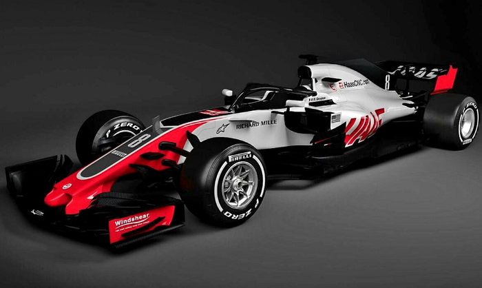 Mobil baru Haas VF18 untuk Formula 1 2018