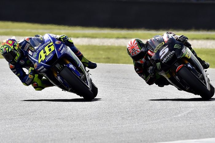 Valentino Rossi dan Johann Zarco