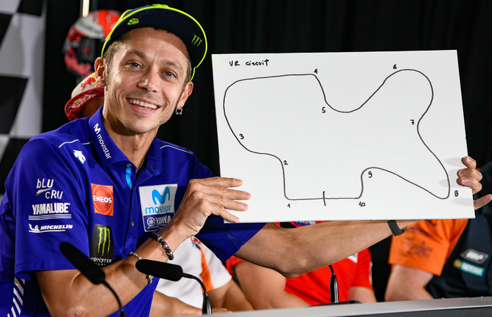 Valentino Rossi dan layout sirkuit impiannya