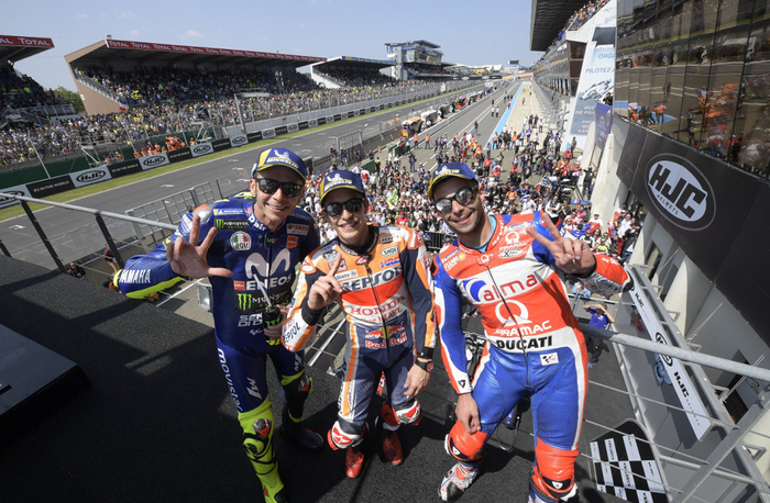 Peraih podium MotoGP Prancis 2018