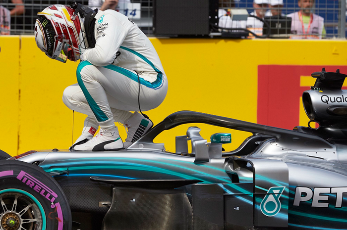 Lewis Hamilton di GP F1 Prancis 2018