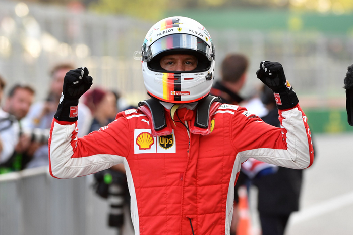 Sebastian Vettel akan start dari posisi terdepan pada GP F1 Azerbaijan 2018