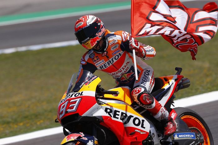 Di MotoGP Spanyol 2018, Marc Marquez raih kemenangan ke-37 di kelas utama