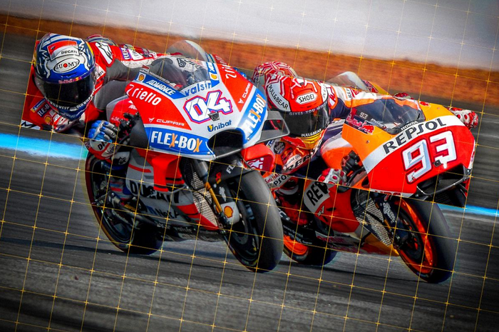 Andrea Dovizioso dan Marc Marquez