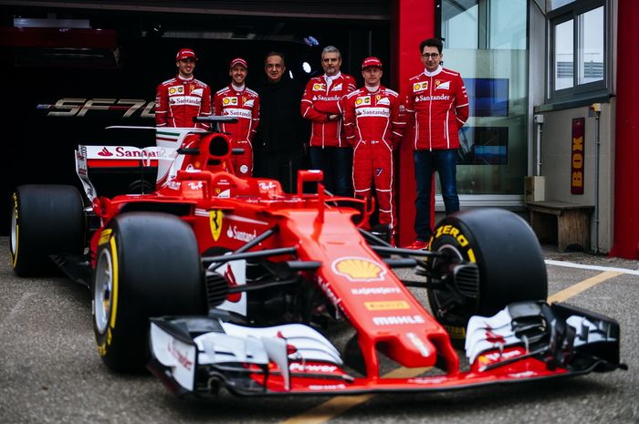 Ferrari ketika menunjukkan timnya pada awal tahun 2017 lalu