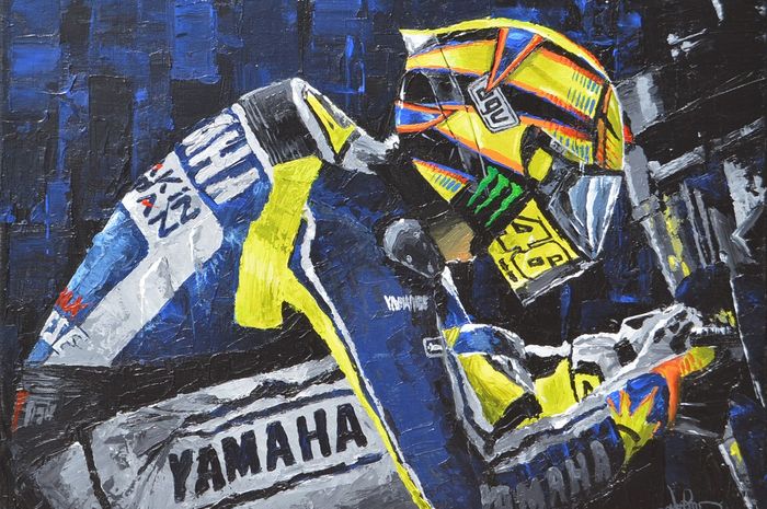 Ritual Valentino Rossi sebelum masuk trek