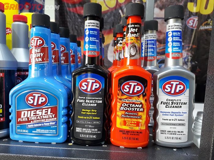 Selain oli, STP juga menawarkan ragam peningkat oktan