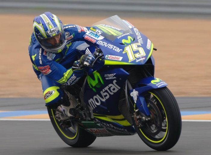 Sete Gibernau saat membesut Honda RC211V berlivery Movistar tahun 2006