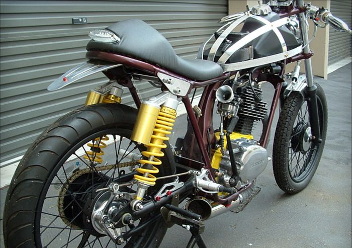 Honda XL100 &ldquo;Minimus&rdquo; caf&eacute; racer besutan Glenn McNaughton