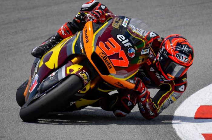  Augusto Fernandez dari tim Elf Marc VDS tampil apik di FP1 Moto2 Belanda 2021