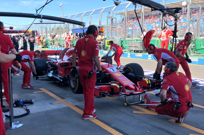 Kimi Raikkonen di FP1 GP F1 Australia