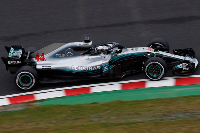 Lewis Hamilton di FP1 F1 Jepang 2018