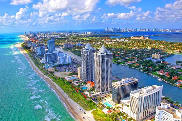 Pantai kota Miami, Florida, AS