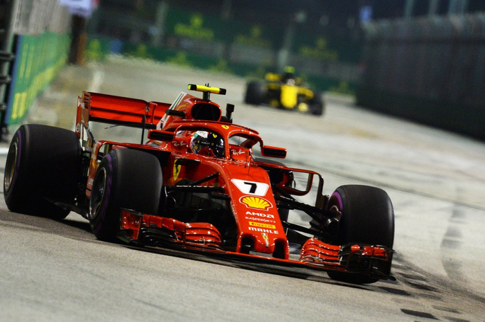 Kimi Raikkonen di FP2 F1 Singapura