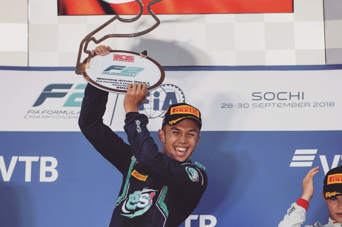 Alexander Albon di F2 Rusia 2018