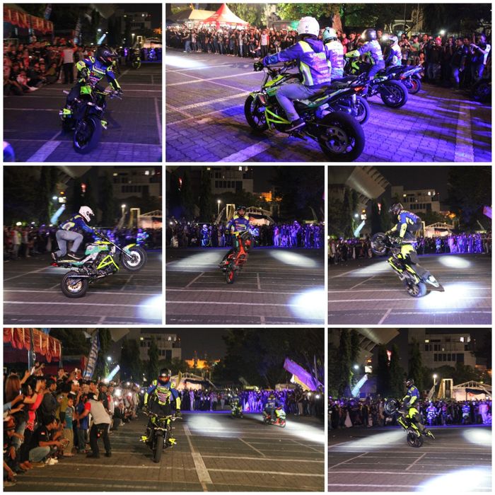 Aksi  para free style dalam menggalang dana