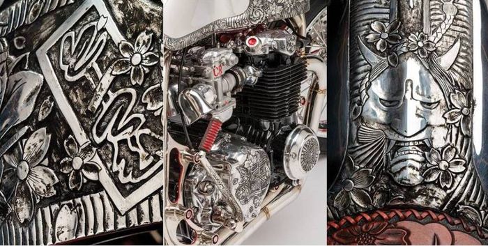 Honda CB550 caf&eacute; racer hasil kolaborasi Bryan Fuller, Totem, dan Tay Hererra. Dilansir oleh www.cycleworld.com