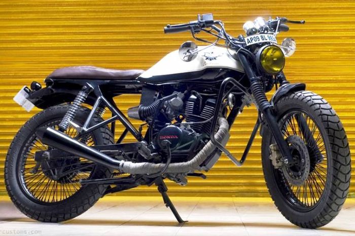 Honda Unicorn 150 custom street tracker dari Eimor Customs