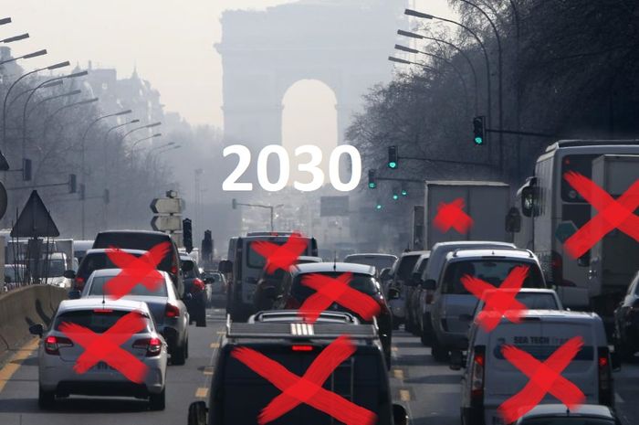 2030 Paris Hanya Izinkan Mobil Listrik