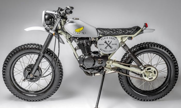 Honda XL100S custom scrambler dari Revolt Cycles, dilansir oleh Bikebound.com