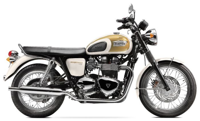 Tampilan standard Triumph T100 lansiran 2014, dilansir oleh www.totalmotorcycle.com