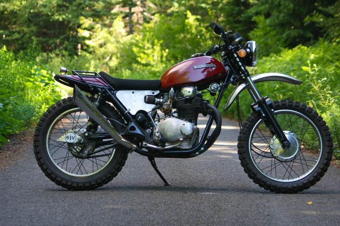 Honda SL350 K2 custom scrambler milik Kyle Fitzgerald, dilansir oleh Bikebound.com