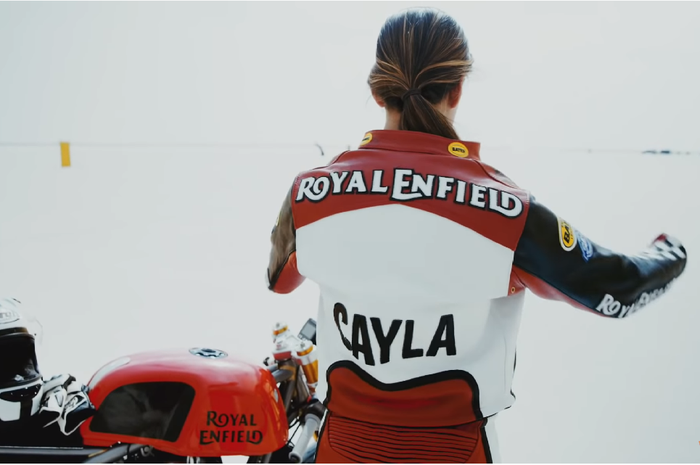 Pemecahan rekor Royal Enfield Continental GT 650 oleh rider Cayla Rivas