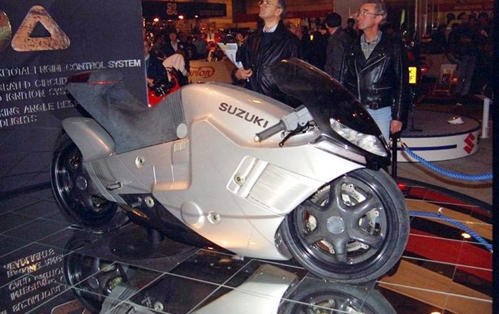 Suzuki Nuda dipamerkan di London Bike Show tahun 1986