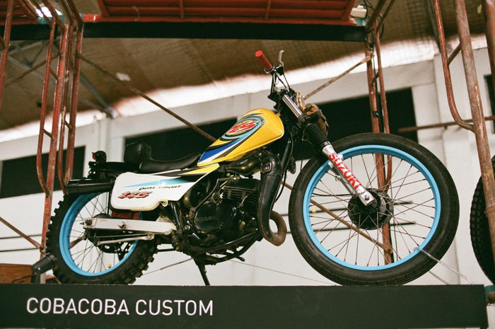 Suzuki TS125 milik Acan, hasil garapan Coba Coba Custom