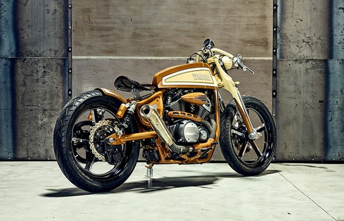 Yamaha XV950 custom bobber dari Matt Black Custom Design