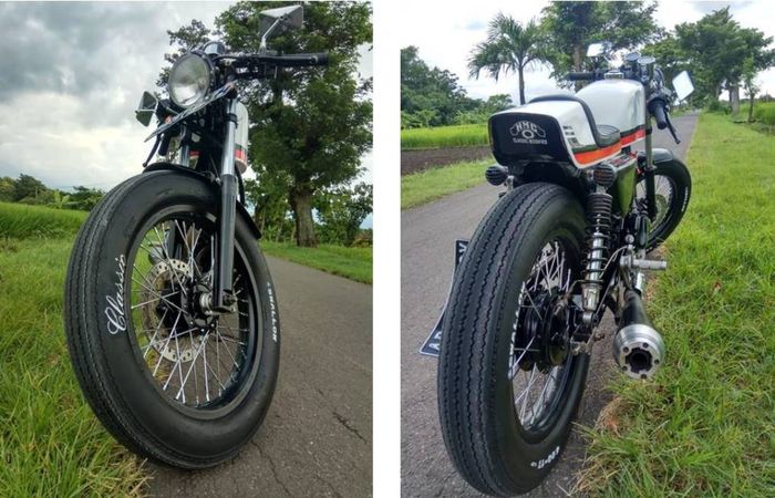 Walaupun bodi dibuat ramping tapi kaki-kaki tetap dibuat gambot