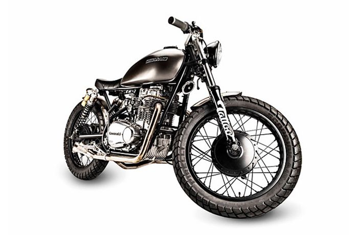 Kawasaki KZ400 custom cafe racer dari Tattoo Custom Motorcycles