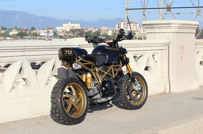 Ducati Multistrada custom tracker-scrambler dari Behind Bars Customs, dilansir oleh Bikebound.com
