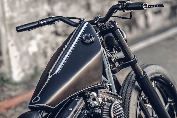 Bentuk tangki yang dibilang klasik enggak tapi modern juga enggak