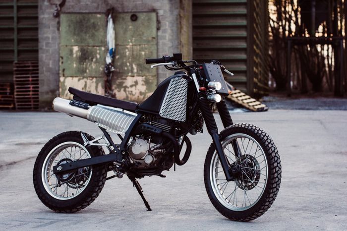 Honda NX250 custom street tracker milik Pierre-Andr&eacute; Dalcq, dilansir oleh Bikebound.com