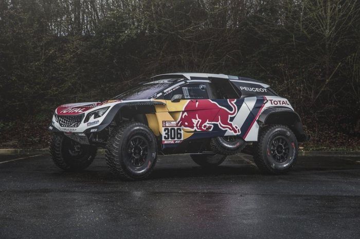Mobil Peugeot yang dipakai Carlos Sainz pada Reli Dakar 2018