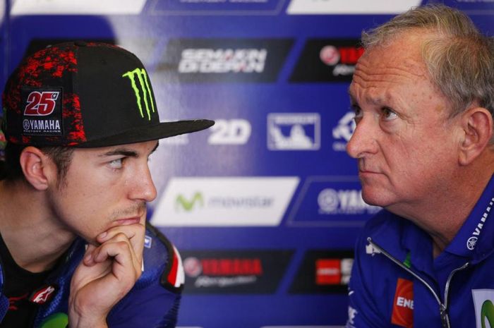 Maverick Vinales dan Ramon Forcada