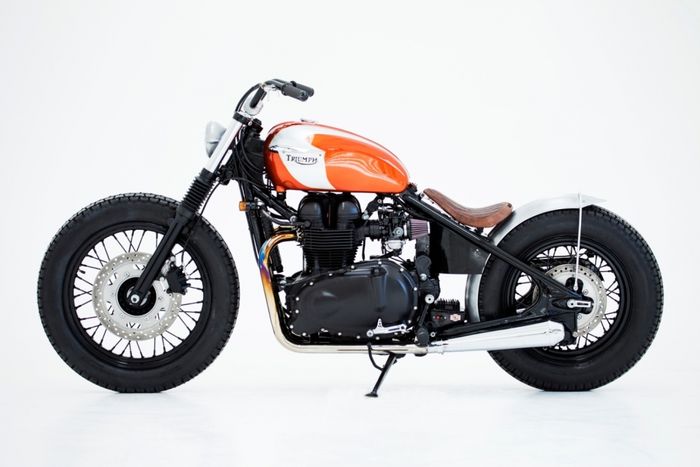 Triumph Thruxton kustom bobber dari Herencia Custom Garage, dilansir oleh www.herenciacustomgarage.com