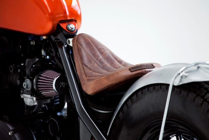 Triumph Thruxton kustom bobber dari Herencia Custom Garage, dilansir oleh www.herenciacustomgarage.com