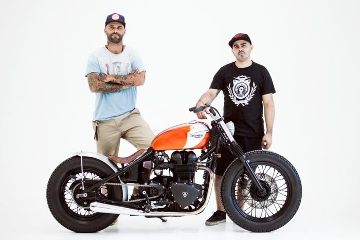 Triumph Thruxton kustom bobber dari Herencia Custom Garage, dilansir oleh www.herenciacustomgarage.com