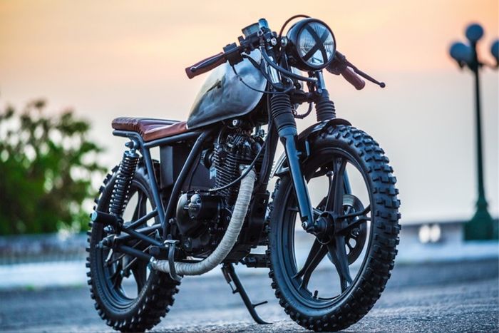 Suzuki GN125 custom beach brat milik Jeff Campagna (Istmo Customs), dilansir oleh Bikebound.com