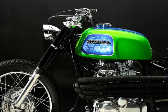 Honda CB350 custom chopper dari Steel Bent Customs, dilansir oleh Thebikeshed.cc