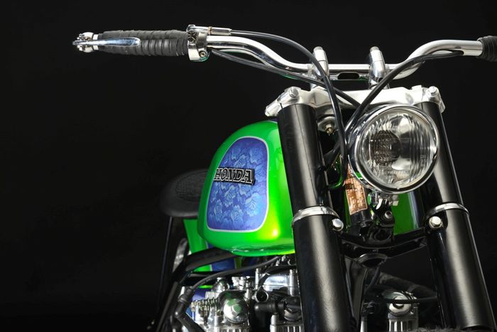 Honda CB350 custom chopper dari Steel Bent Customs, dilansir oleh Thebikeshed.cc