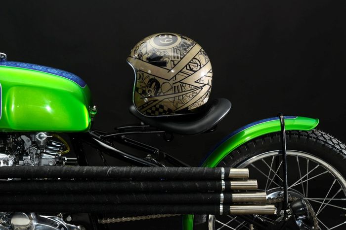 Honda CB350 custom chopper dari Steel Bent Customs, dilansir oleh Thebikeshed.cc